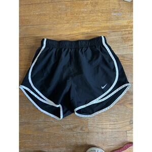 Nike Dri-Fit Lined Running Athletic Shorts Women's Size Small Black /White